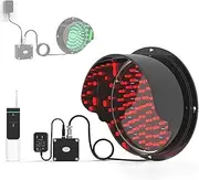 Traffic Signal Light with Remote Control,LED Traffic Light,Industrial Loading Dock Bay Light,2 in 1 Red/Green Stop and Go Light, Waterproof IP67 Industrial,Indicator Warning Light(125MM)
