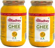 A2 Gir Cow Ghee (1 Litre (Pack of 2))
