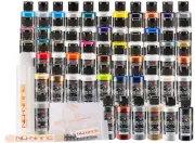 Createx New 61 Wicked Color Paint Set with Mixing Cups, Mixing Sticks and U