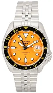Seiko 5 Sports Mikan Orange GMT SKX Re-Interpretation SSK005K1 100M Mens Watch