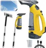 [Vacto] All-in-One Electric Window Vacuum Squeegee Set, Streak-Free Cordless Window Cleaner Tool with Telescopic Handle, Glass Cleaner Tool for Windows, Mirrors & Smooth Surfaces