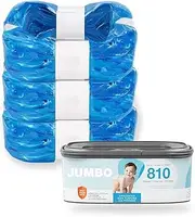 Jumbo 3-Pack Jumbo Cat Litter Refill Bags Compatible with Litter Cat Genie Standard Pail, Plus and XL+ Pail, XL Pails Cat Litter Bags