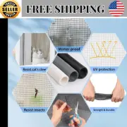 Screen Repair Kit for Windows or Doors Screen Mesh For Patio 48" x 102", Black