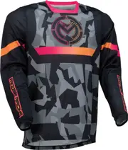 Moose Offroad Sahara, jersey , color: Black/Orange/Grey , size: S