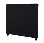 Foret Bed Head Double Size Headboard Bedhead Frame - Black