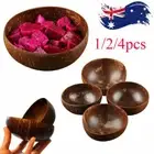 Natural Coconut Bowl Soup Fruit Salad Bowl Container Fashion Household Party AU