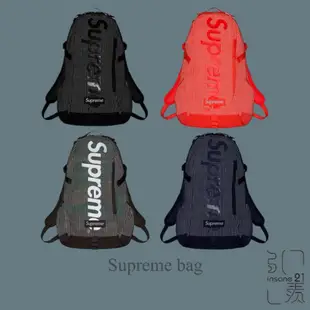 SUPREME BACKPACK 經典LOGO 網格 反光 後背包 肩背包 共4色【Insane-21】