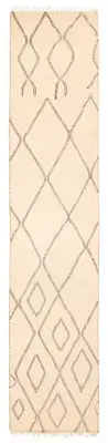 Vintage Hand-knotted Runner Rug 2'9" x 13'5" Traditional Wool Carpet