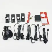 Car Reverse Backup Rear Radar Flat Sensors System Kit Dual CPU Buzzer Alarm 4Pcs (for: Porsche)