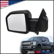 For 2015-2020 Ford F-150 Power Folding Memory Blind Spot Driver Left Side Mirror