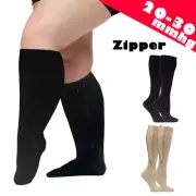 3XL-6XL Medical Compression Socks Zipper Stocking Socks Leg Support 20-30mmHg AU