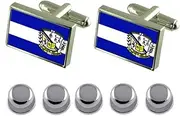 [Select Gifts] Shirt Dress Studs Itueta City Minas Gerais State Flag Cufflinks