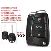 315Mhz / 447Mhz Modified Remote Key For SSANGYONG Rexton RX7 Actyon Kyron Uncut