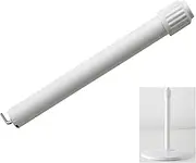 Fan Extension Rod Kit, Adjustable Height, Base Plate and Connecting Rod Replacement, for Pedestal Tower Fans (white)