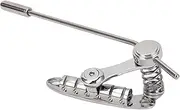 Electric Guitar Bridge Stop Bar Tailpiece Tremolo, Zinc Alloy Tune O Matic Style Guitar Tremolo Bridge Tailpiece Vibrato Bridges Part Compatible with Les Trem II Les Paul LP SG