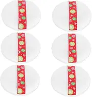 [MERRYHAPY] 6pcs Velvet Makeup Puff for Foundation Cream Powder Concealer Unique Beauty Accessory Set