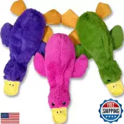 AIMETING No Stuffing Dog Toys 3 Pack, Squeaky Dog Toys for Large Dogs, Plush