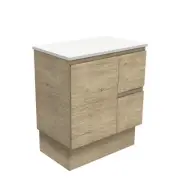 Fienza Bathroom Vanity 750 Cabinet on Kickboard 2 Door Cupboard Scandi Oak 75SKR