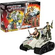 Transformers Collaborative G.I. Joe x Transformers Autobot Kup Triple T 8.98-inch Action Figure, O-Ring 3.75-inch SGT Slaughter & Leatherneck Action Figures 8+