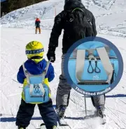 DEERFAMY Ski and Snowboard Harness Trainer for Kids Teach Child the Fundamentals