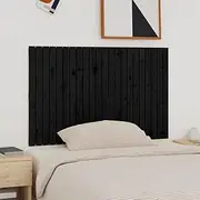 Solid Wood Pine Wall Headboard Black, Mounted Headboards for Bed - Furniture, Adjustable Head Frame, Wall Headboards & Footboards, 140 cm