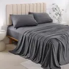 King Sheet Set - Soft Cooling Bed Sheets King Size Deep Pocket, Brushed Micro...