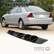 Car Rear Bumper Diffuser Lip Spoiler Splitter Shark Fins Black for Honda Civic (for: Honda Civic)