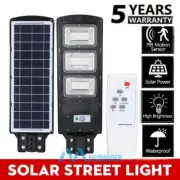 Outdoor LED Solar Street Light IP67 9900000000mAh Garden Parking Lot Lamp+Remote