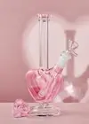 9" Pink Glass Bong Heart Design Girly Smoking Hookah Water Pipe Bubbler W/Bowl