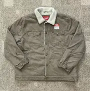 Coleman Sherpa Lined Jacket Coat Canvas Button Front Workwear $125 Men's Large