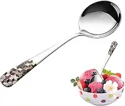 Stainless Steel Tablespoons | Round Edge Stainless Steel Tablespoon - Polished Tablespoon Dishwasher Safe Everyday Flatware for Tea, Coffee, Ice Cream