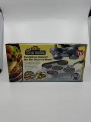 Big City Slider Station Mini Hamburger Grill As Seen On TV Stovetop Burger Maker