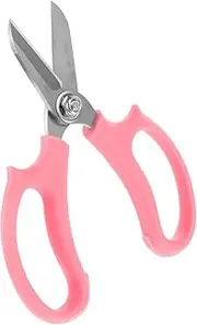 UPKOCH 1Pc Pulley Pruning Shear Durable Stainless Steel Gardening Scissors for Effortless Branch Cutting Orchard Tool for Home and Garden Use Practical Pink Design