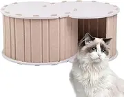 Cat Bed Tunnel | Detachable Felt Cat Hideaway Nest,Large Scratching Kitten Nest Playing Detachable Pet House for Bunny, Home & Rest
