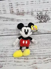 Disney Mickey Mouse 90 Years Of Magic Orig Pie Eye Mickey 8" Plush New with Tag