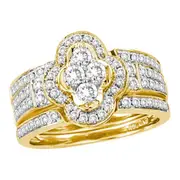 1 CT-Diamond FASHION BRIDAL SET
