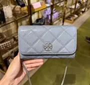 NEW Tory Burch Willa Chain Wallet Crossbody In Bluewood Color