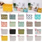 Linen Cotton Desktop Storage Basket Cabinet Bedside Wardrobe Closet Storage Bag