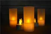Fantado 12 Piece Rechargeable Flameless LED Candle Set For Indoor Outdoor Use