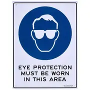 Eye Protection Must Be Worn Sign 300 x 225mm