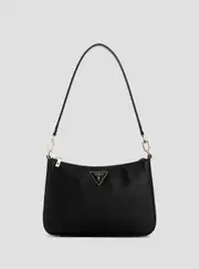 GUESS Women's Eco Black Jazlynn Shoulder Bag