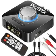 Bluetooth Audio Transmitter Receiver, 5-in-1 Bluetooth 5.0 Adapter for TV Car...