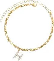 [Generic] Anklet Gold Anklet Bracelet for Women Letter Anklet Bracelet Beach Anklet Bracelet
