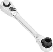 2 Ended Drive Spanner, Metal Mini Socket Ratchet Wrench Combo Professional for Car Repair for Small Space Operations for Screwing Nut Bolt