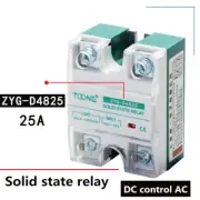 ZYG-D4825 single-phase solid state relay DC4-32V DC-AC AC24-480V 25A SSR-25DA