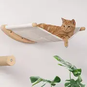 Wall Mounted Cat Climbing Shelf Stairway Platform Ladder Hammock Bed Scratching