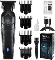 Black,Professional Hair Clipper Set & Trimmer Kit for Men, T Blade Zero Gapped Rechargeable Beard Shaver, Cordless Mens Grooming Kit for Hair Cutting