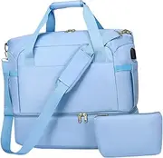 Tadill Gym Bag Travel Duffle Bag Waterproof with Shoe Compartment Weekender Bag Carry on for Trip Swimming Beach Camping Men Women