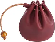 [Operitacx] Handbag Essential Leather Coin Pouch Compact Storage Bag for Coins Bills Keys Fashionable