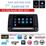 7'' 4+32GB Stereo Radio GPS Navigation Head Unit For Fiat Panda 2003-12 Carplay